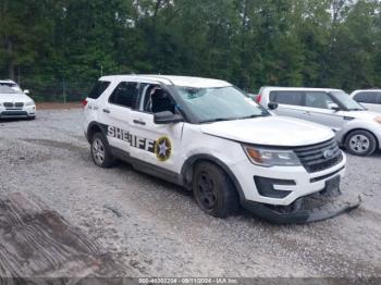  Salvage Ford Police Interceptor Utilit