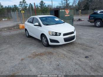  Salvage Chevrolet Sonic